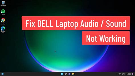 dell sound not working